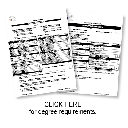 Uniformed Services University, College of Allied Health Sciences. Global Community Health BSHS Degree Plan Version 1.1. Fort Bragg, NC