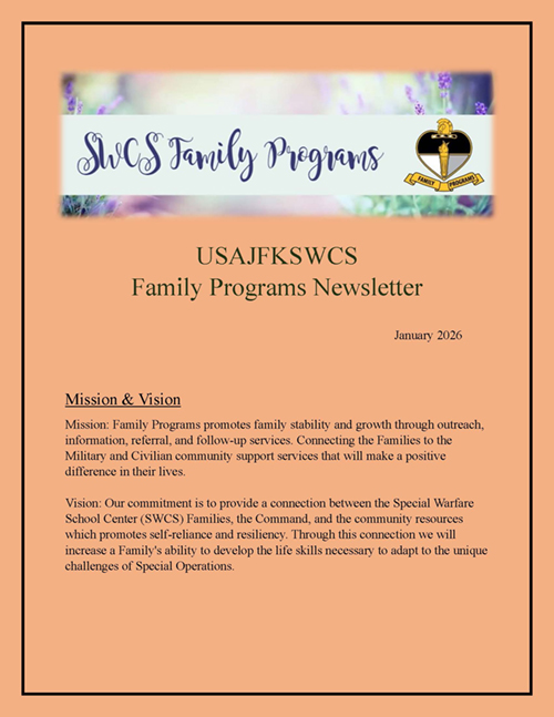 USAJFKSWCS Family Programs Newsletter January 2026
