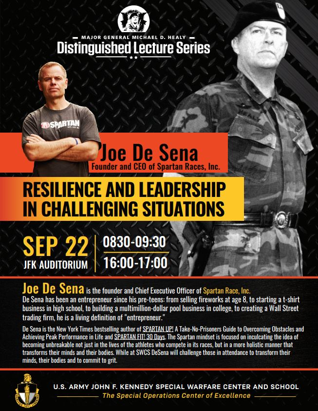 Major General Michael D. Healey Distinguished Lecture Series _ Joe De Sena