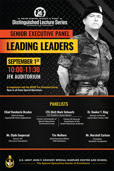 Major General Michael D. Healey Distinguished Lecture Series _ Leading Leaders